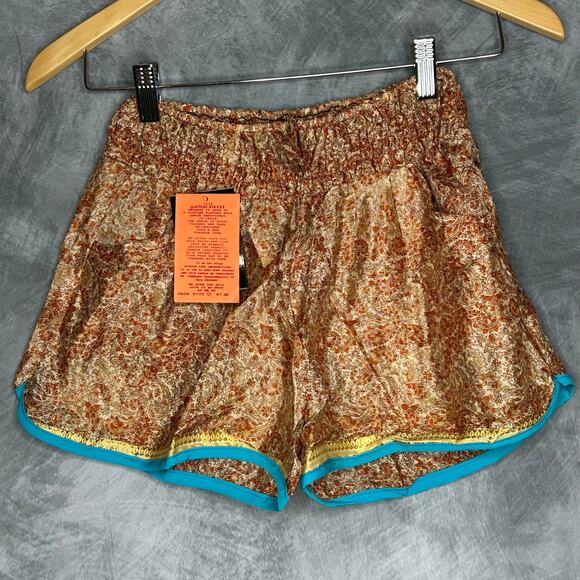 NEW Mini Shorts XXS or Youth Sustainable Fashion Junglee Billee Brand Paisley - Picture 1 of 8